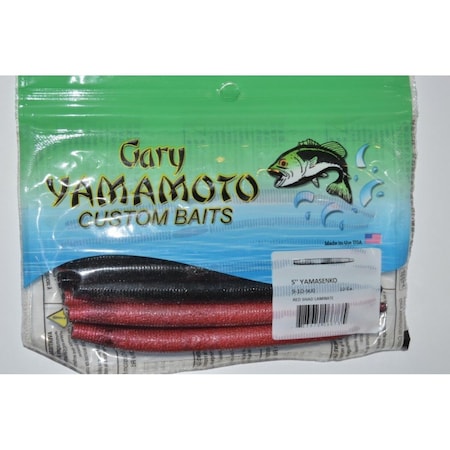 Yamamoto 5 in. Senko Red Shad Fishing Lure, 10PK YAM-9-10-900